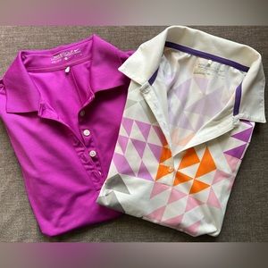 Women’s size small Nike Dri-Fit golf shirts